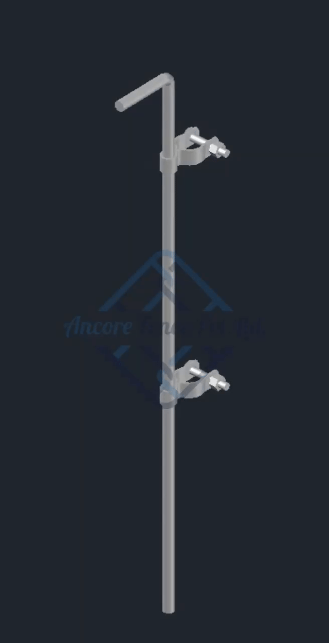 Cane Bolt Drop Rod Single or Double Gate Set